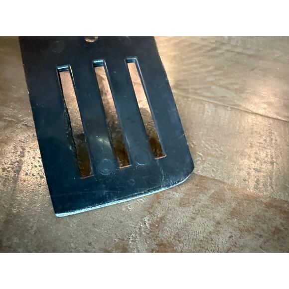 Vintage Ekco USA Slotted Spatula Turner Black Handle Stainless Steel 12" - Picture 7 of 7